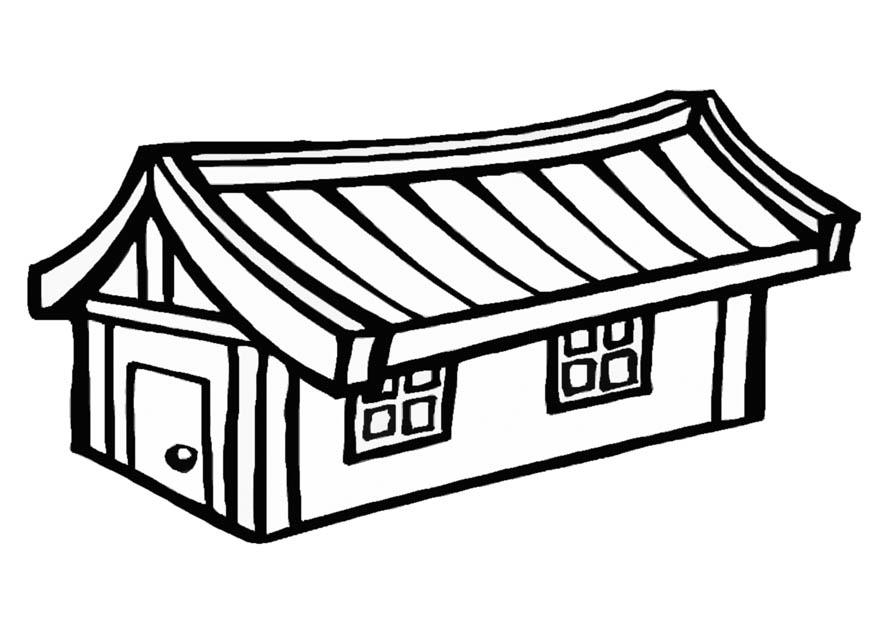casa Dibujo para colorear casa
