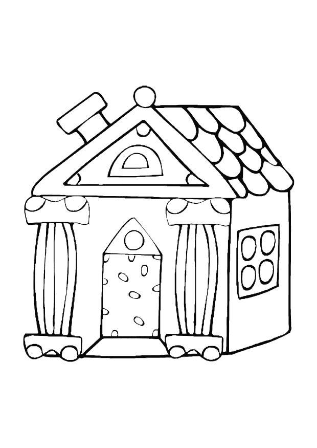 casita Dibujo para colorear casita
