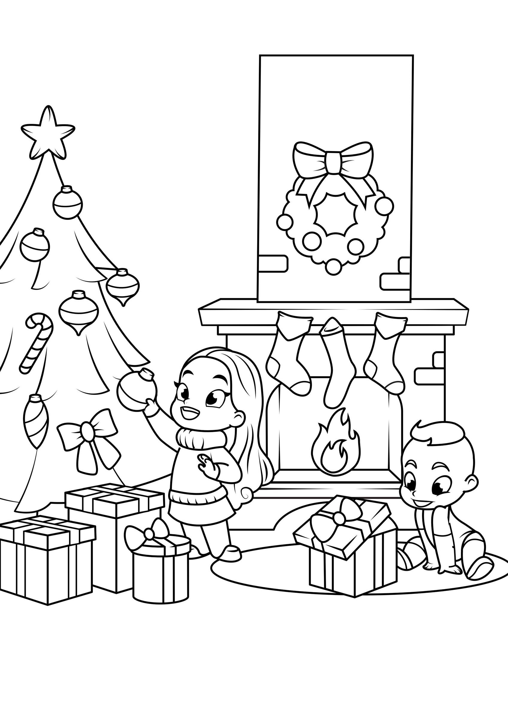celebra navidad Dibujo para colorear celebra navidad