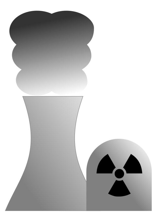 central nuclear Dibujo para colorear central nuclear