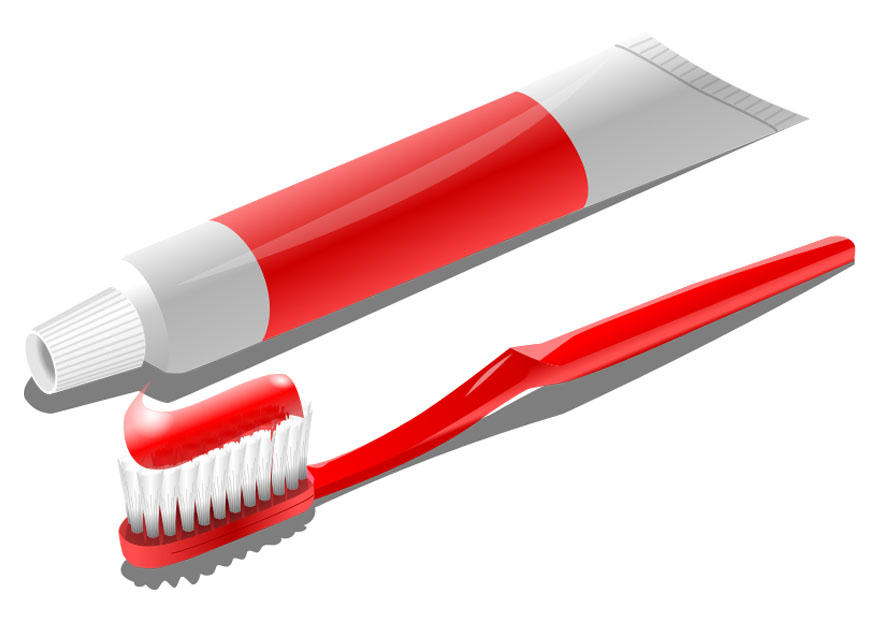 Imagen cepillo de dientes y tubo de pasta dentA­frica