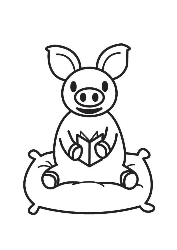 cerdo Dibujo para colorear cerdo