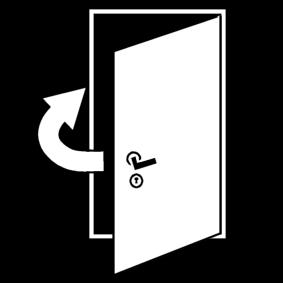 cerrar la puerta Dibujo para colorear cerrar la puerta