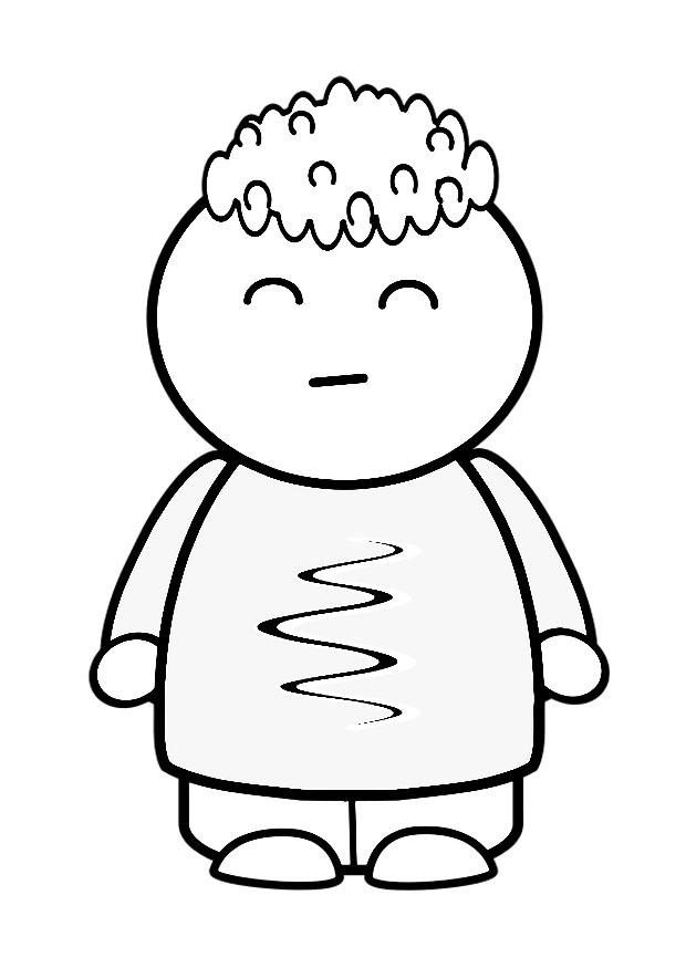 cerrar los ojos Dibujo para colorear cerrar los ojos