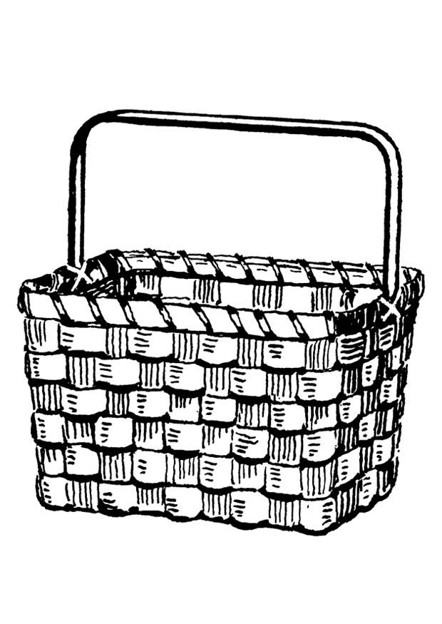 cesta Dibujo para colorear cesta