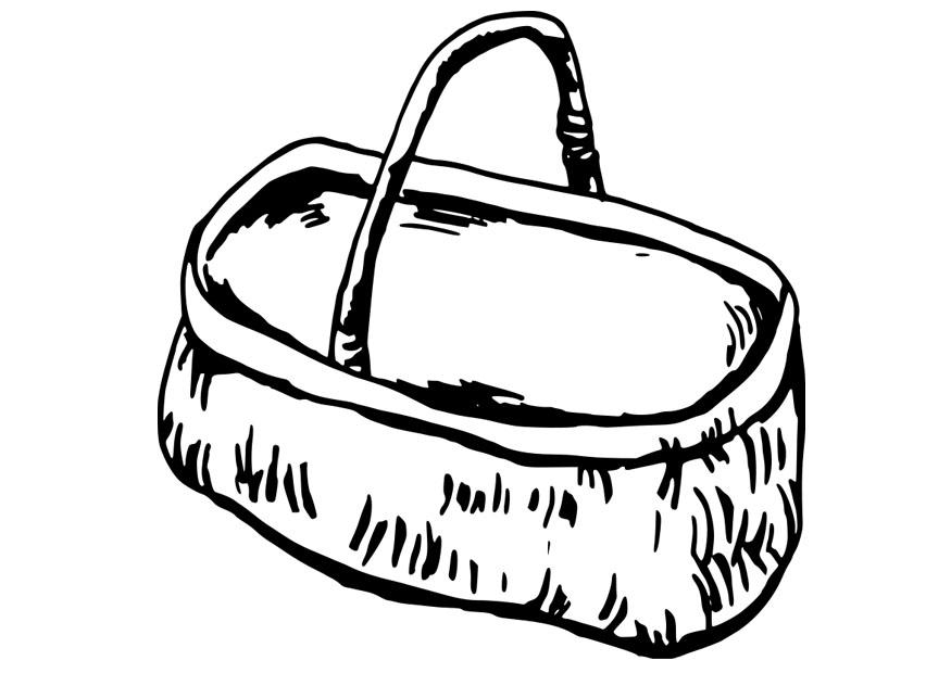 cesta Dibujo para colorear cesta