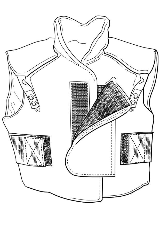 chaleco tA©rmico Dibujo para colorear chaleco tA©rmico