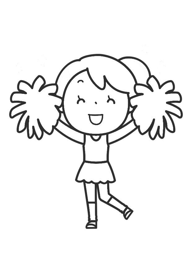 cheerleading Dibujo para colorear cheerleading