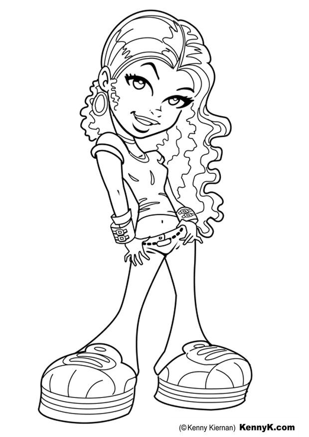 chica Dibujo para colorear chica