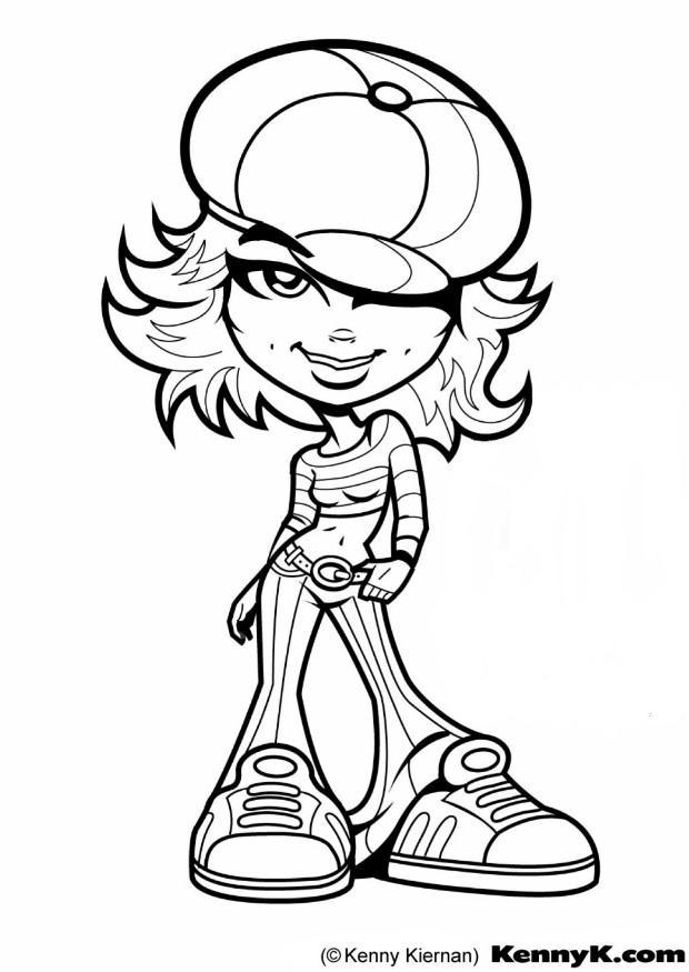 chica Dibujo para colorear chica