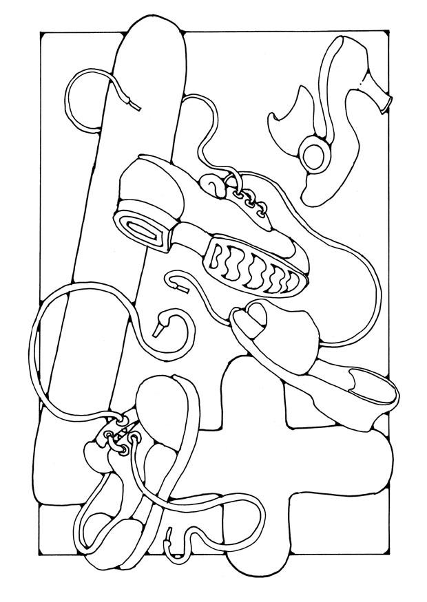 cifra - 4 Dibujo para colorear cifra - 4