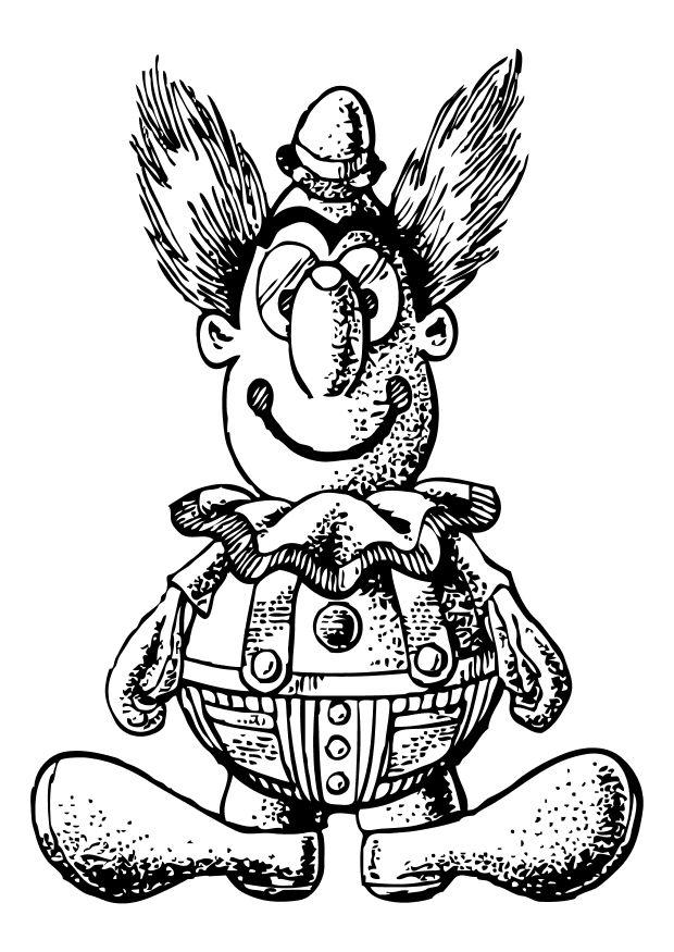 Dibujo para colorear clown