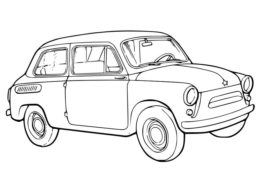coche Dibujo para colorear coche