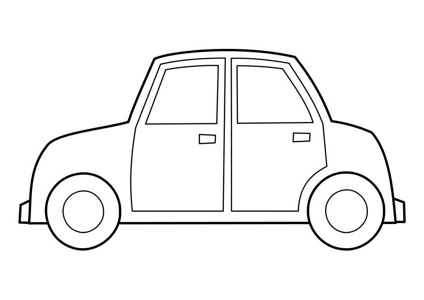 coche Dibujo para colorear coche