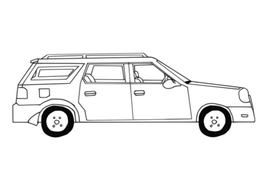 coche Dibujo para colorear coche