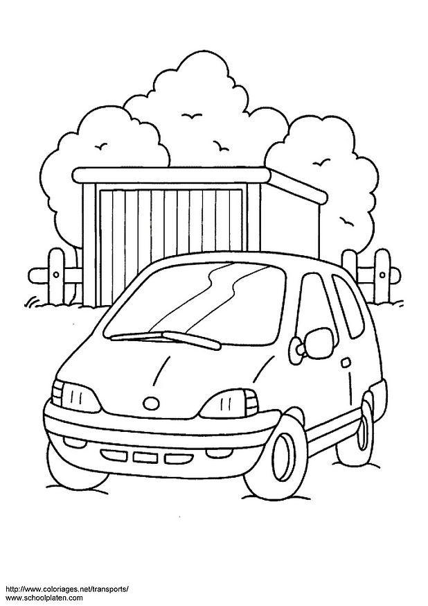 Dibujo para colorear coche