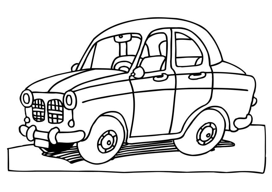 Dibujo para colorear coche