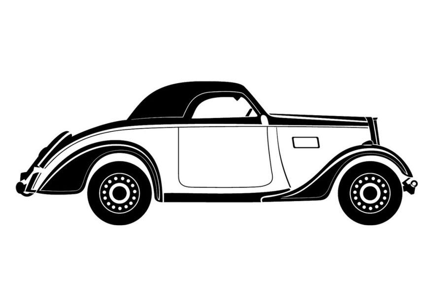 coche antiguo Dibujo para colorear coche antiguo