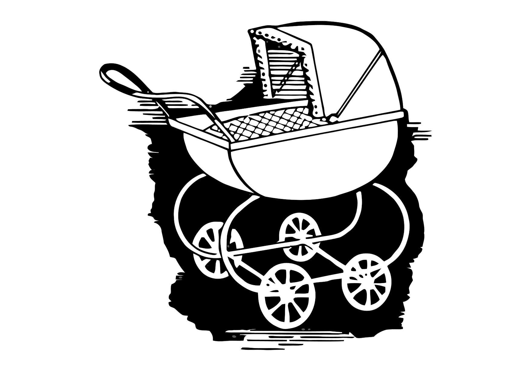 coche de bebA© Dibujo para colorear coche de bebA©