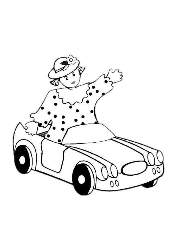 Dibujo para colorear coche de juguete