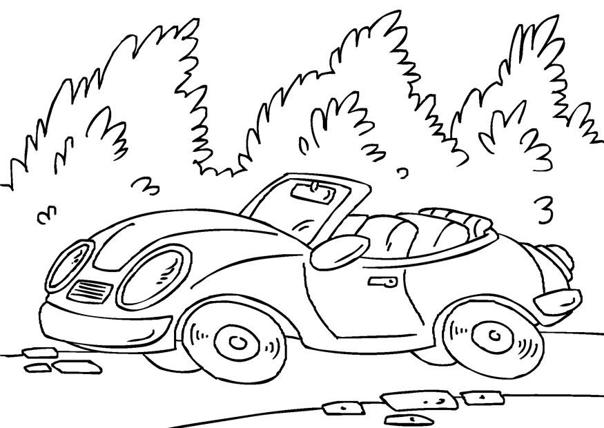 coche deportivo Dibujo para colorear coche deportivo