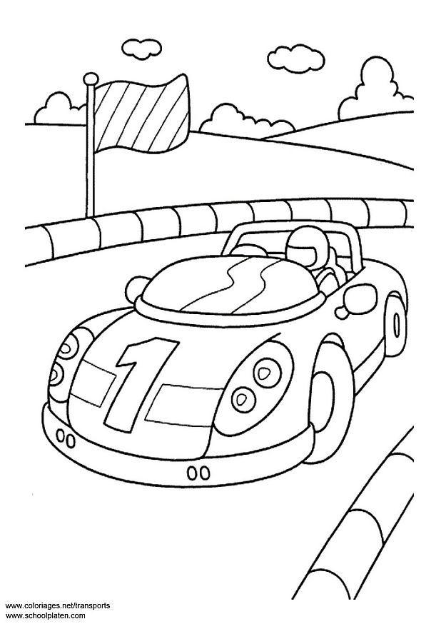 coche deportivo Dibujo para colorear coche deportivo
