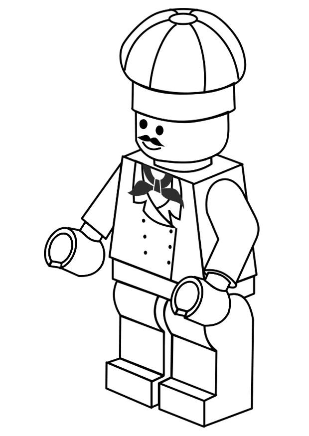 cocinero Dibujo para colorear cocinero
