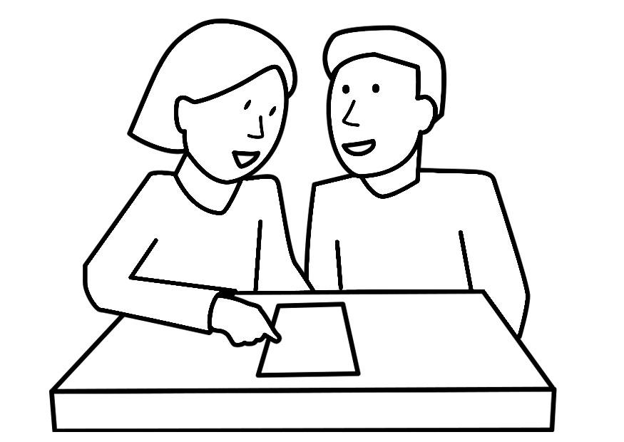 colaborar Dibujo para colorear colaborar