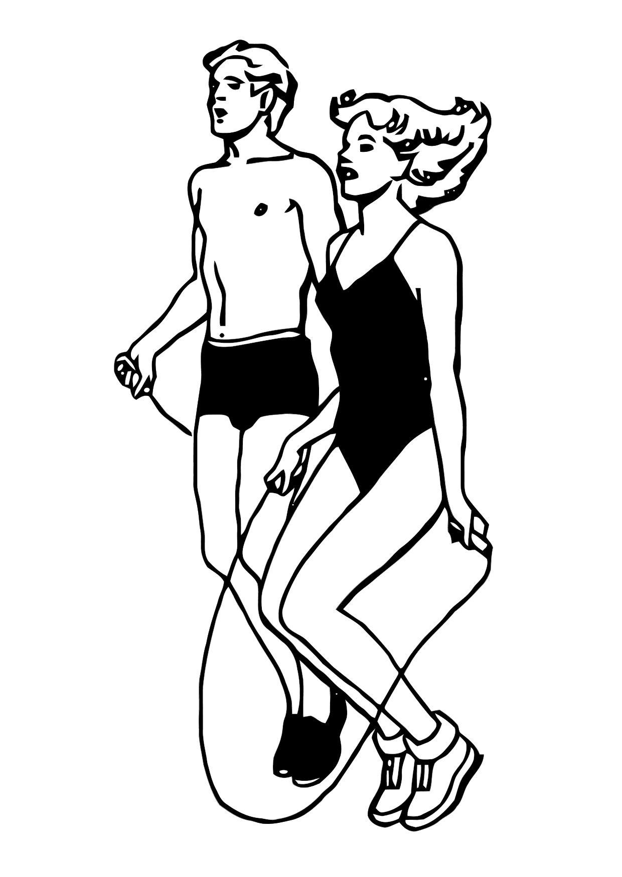 comba Dibujo para colorear comba