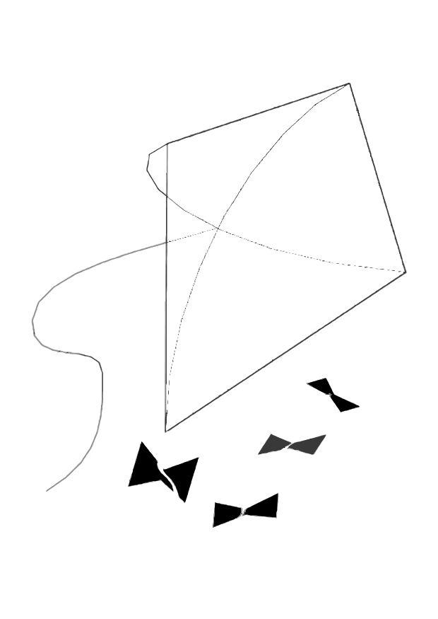 cometa Dibujo para colorear cometa