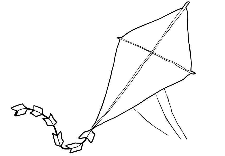 Dibujo para colorear cometa