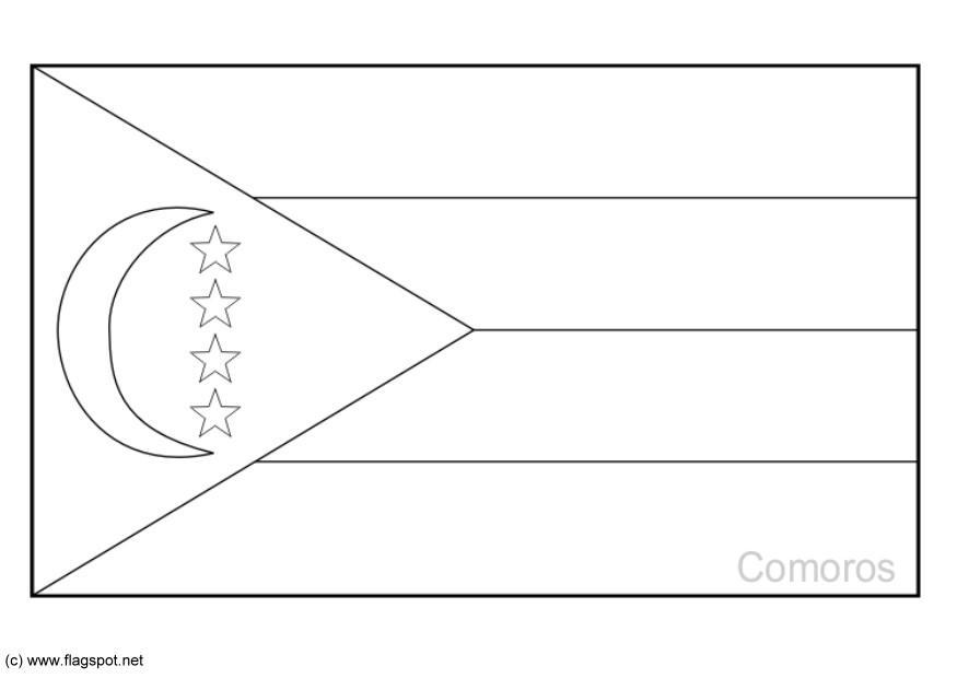 comoro Dibujo para colorear comoro