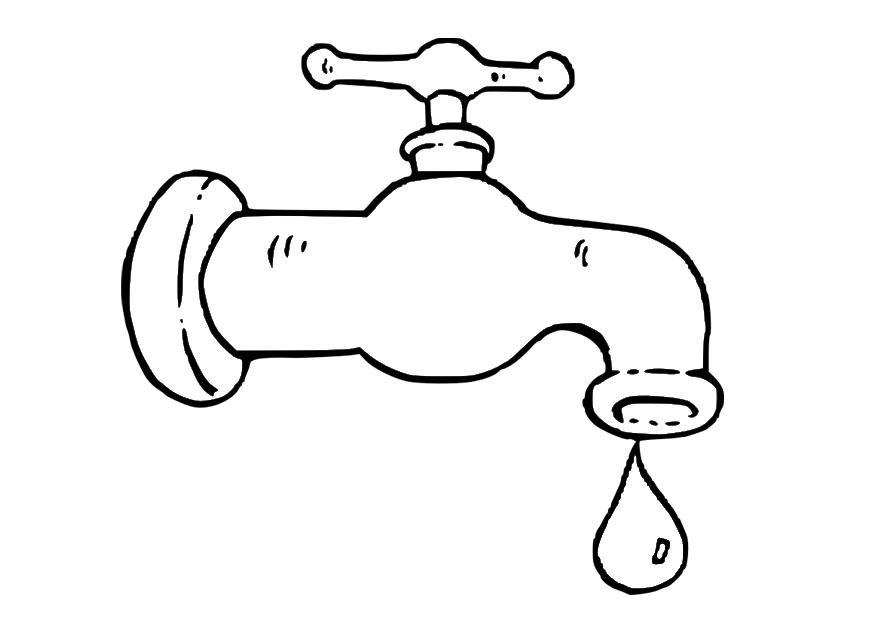 consumo de agua Dibujo para colorear consumo de agua