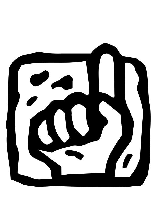contar 1 Dibujo para colorear contar 1