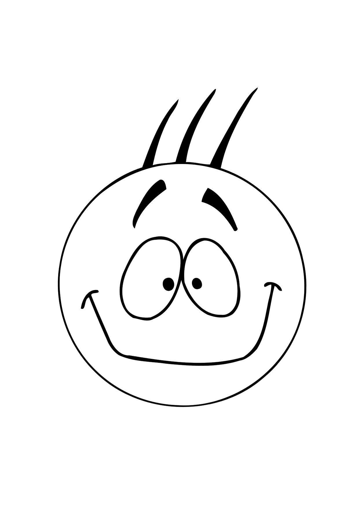 Dibujo para colorear contento