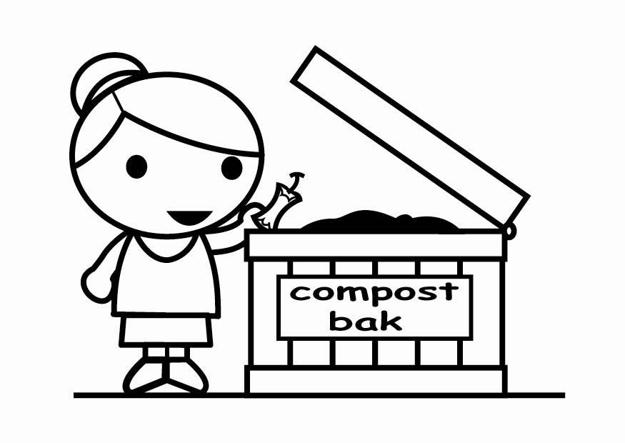 convertir en compost Dibujo para colorear convertir en compost