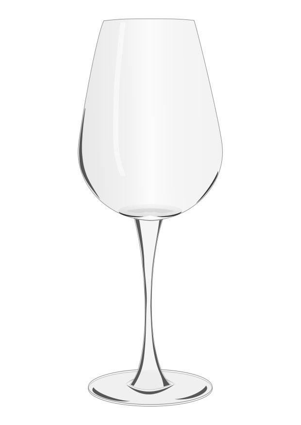 copa de vino Dibujo para colorear copa de vino