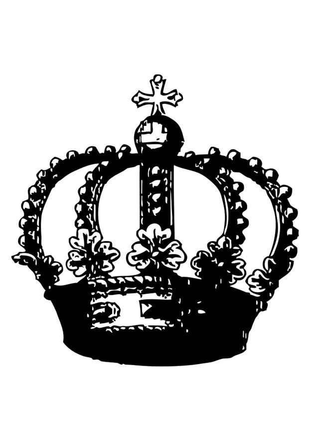 corona Dibujo para colorear corona