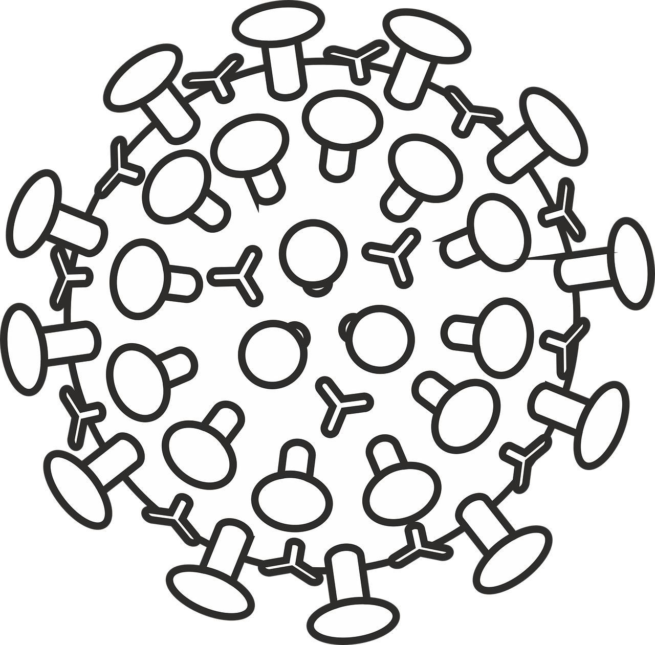 coronavirus Dibujo para colorear coronavirus
