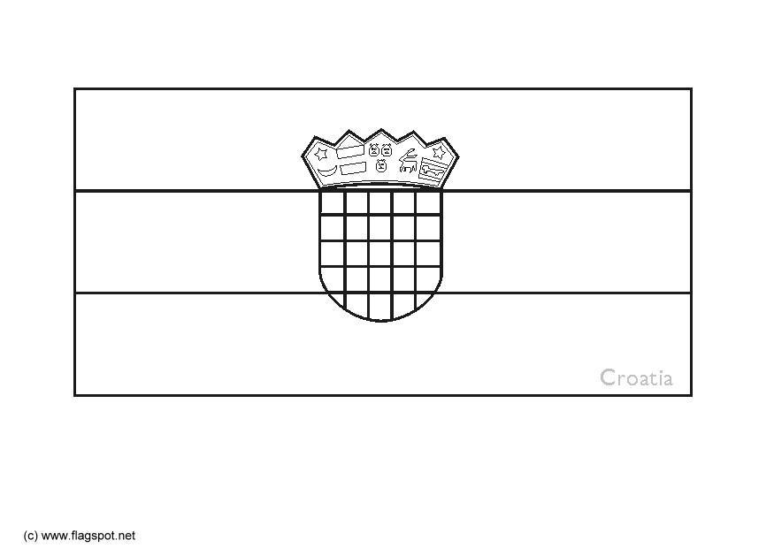croacia Dibujo para colorear croacia