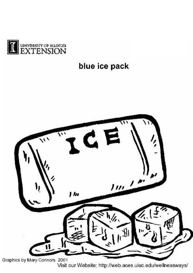 cubo de hielo para hielera Dibujo para colorear cubo de hielo para hielera