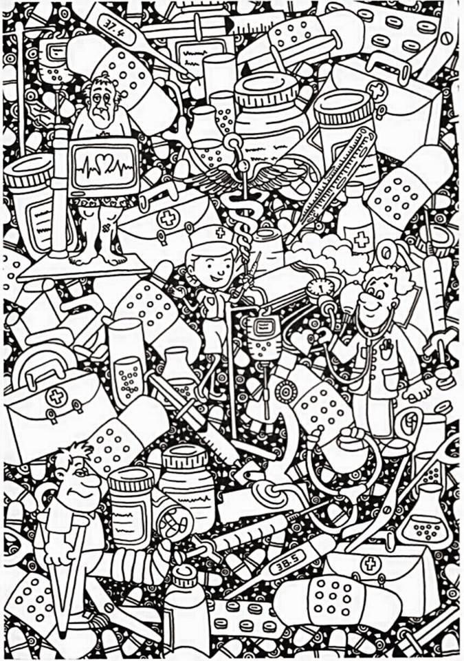cuidado de la salud Dibujo para colorear cuidado de la salud