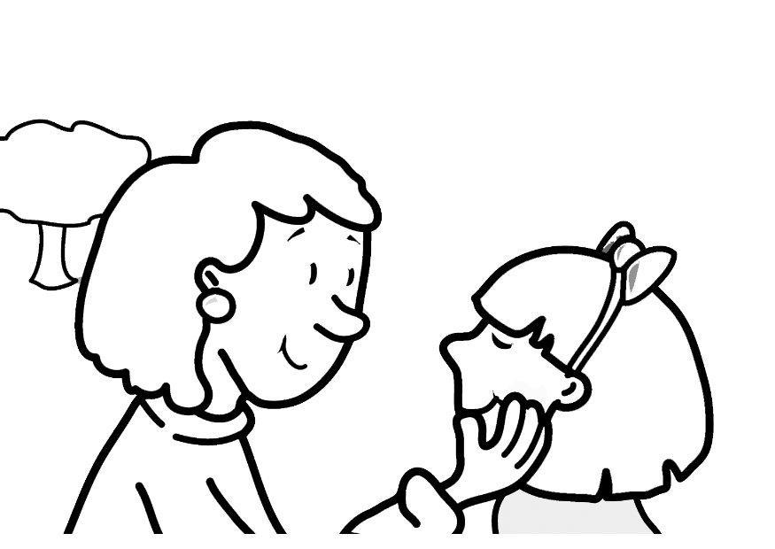 cuidar de los demA¡s Dibujo para colorear cuidar de los demA¡s