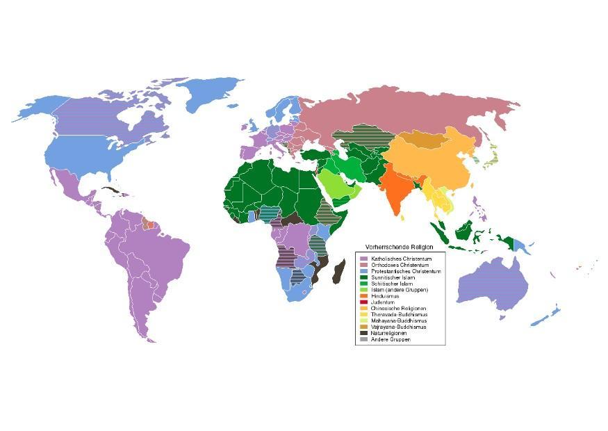 Imagen cultos religiosos en el mundo