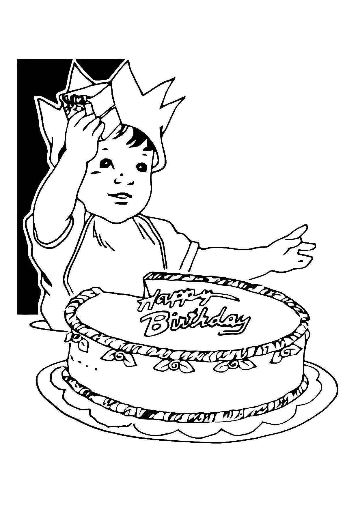 cumpleanos Dibujo para colorear cumpleanos