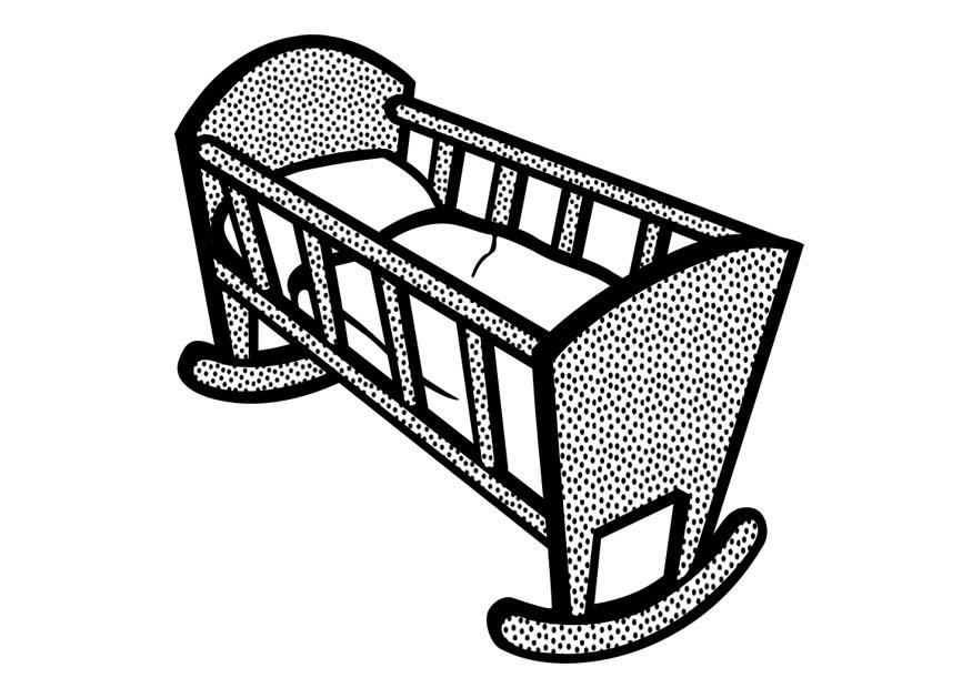 cuna Dibujo para colorear cuna