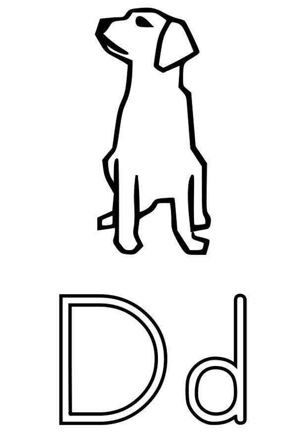 d Dibujo para colorear d