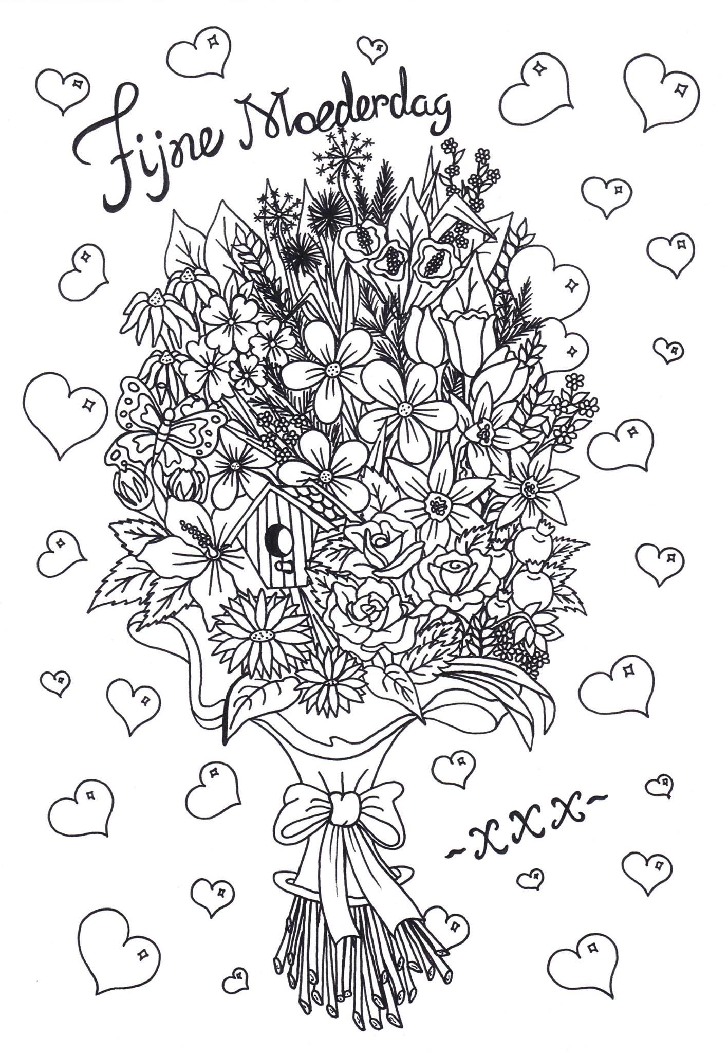 dAa de la madre Dibujo para colorear dAa de la madre
