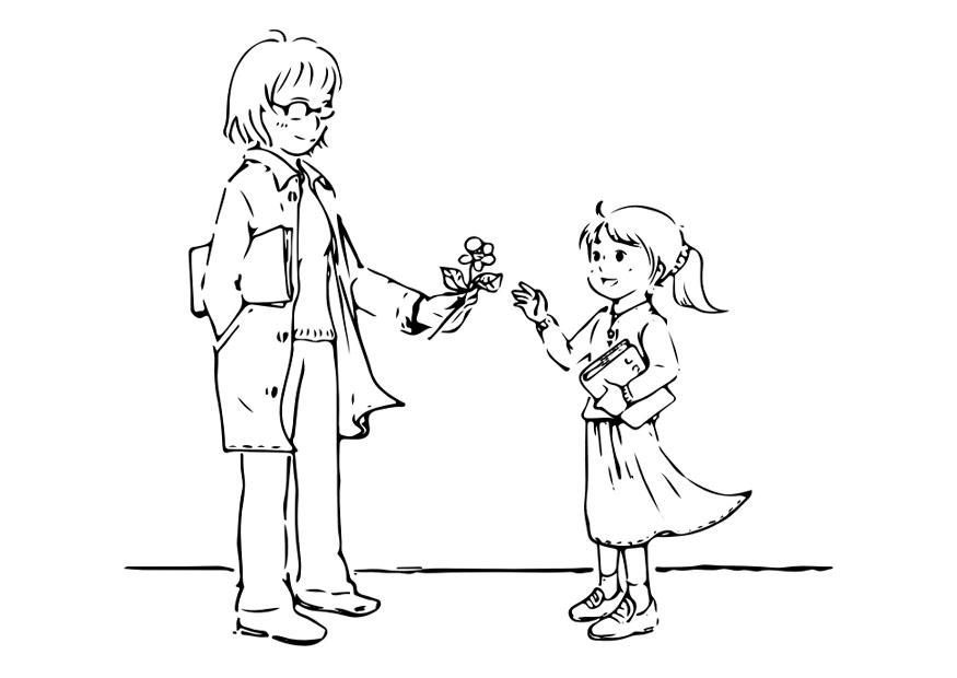 dar un regalo Dibujo para colorear dar un regalo