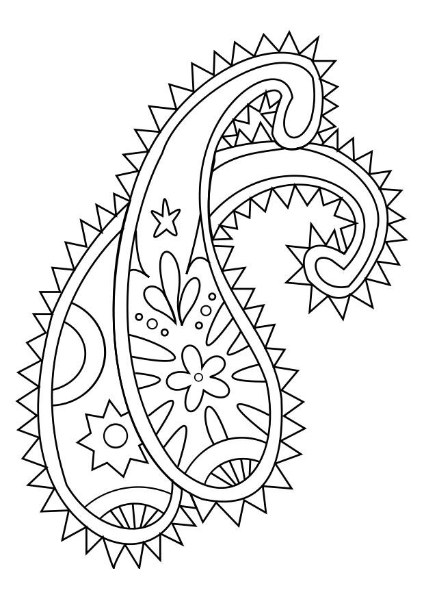 Dibujo para colorear decoraciA³n 